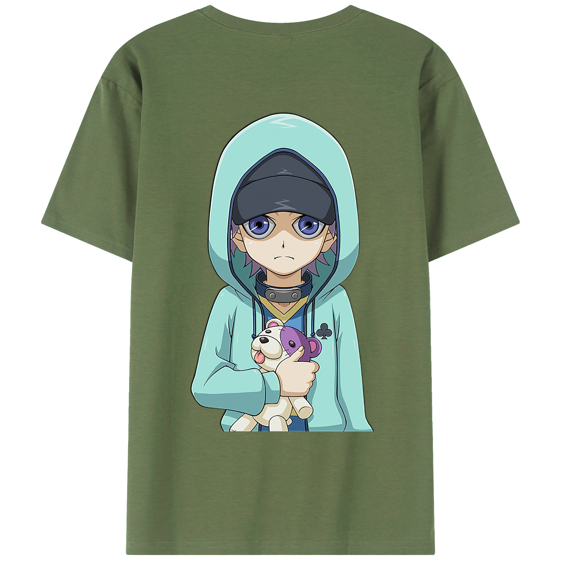（画像用） 遊☆戯☆王 Yu-Gi-Oh! 綿100％ メンズ半袖Tシャツ（バックプリント） 通気性